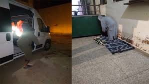 حملة واسعة بمدينة الحسيمة ، لجمع المشردين والأشخاص بدون مأوى، لحمايتهم من موجة البرد القارس